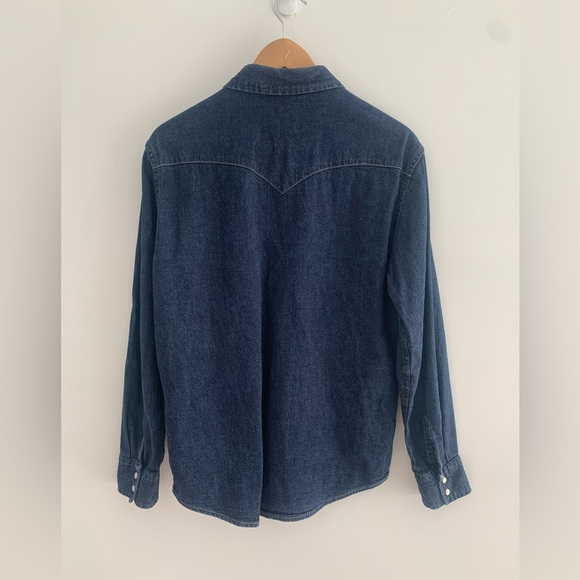 Levi’s Indigo Denim shirt Unisex M - Picture 3 of 4